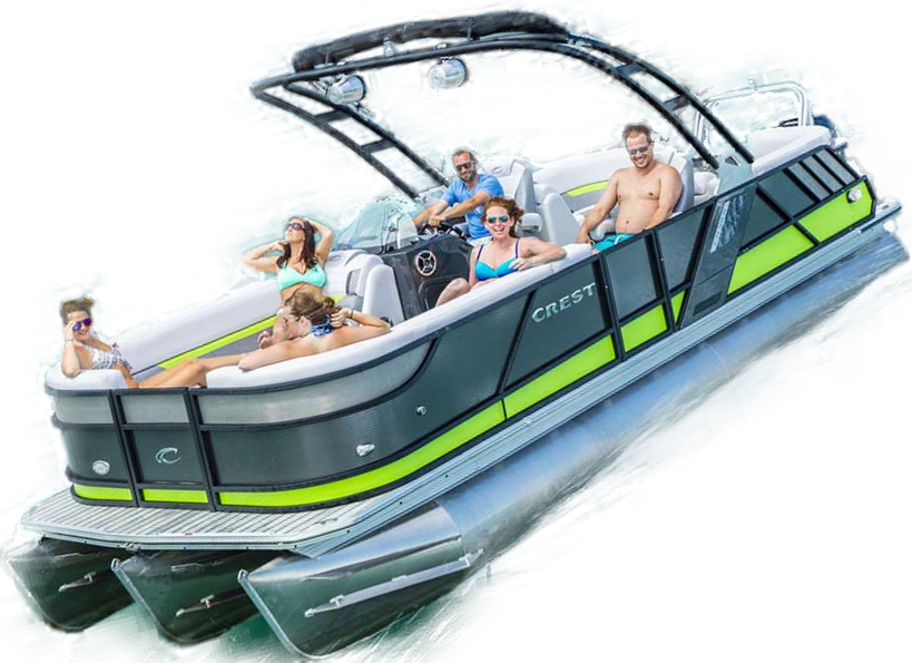 Buy Crest Pontoons at Deep Creek Marina in McHenry, MD, near Washington D.C., Pittsburgh, Annapolis, and Baltimore